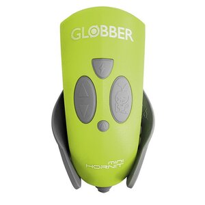 Фонарь-звонок-клаксон для самоката Globber с LED подсветкой и пультом д/у, 25 звуков, зеленый Globber фото 1