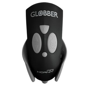 Фонарь-звонок-клаксон для самоката Globber с LED подсветкой и пультом д/у, 25 звуков, черный Globber фото 1