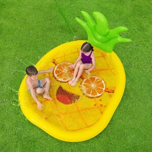 Надувной бассейн для малышей Солнечный Ананас 196*165 см, с разбрызгивателем