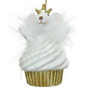 Елочная игрушка Мышка Мила - Принцесса пирожных 9 см, подвеска Kaemingk фото 1