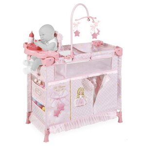 Манеж-игровой центр для куклы Мария 70 см с аксессуарами розовый Decuevas Toys фото 2