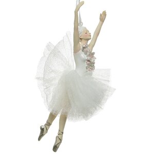 Елочная игрушка Балерина Мари Роуз 17 см в танце, подвеска Kaemingk фото 1