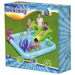 Игровой центр Аквариум 53052 Bestway 239*206*86 см с горкой и фонтаном Bestway фото 6