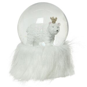 Снежный шар Медведь Каспиан - Принц Лихолесья 14 см