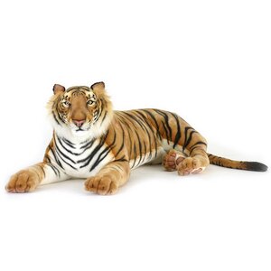 Большая мягкая игрушка Лежащий Тигр 110 см