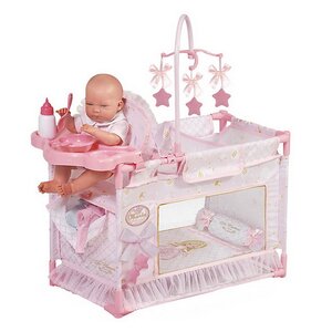 Манеж-игровой центр для куклы Мария 59 см с аксессуарами розовый Decuevas Toys фото 1