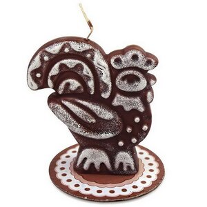 Ароматическая свеча Петушок - Choco Collection 11 см Омский Свечной фото 2