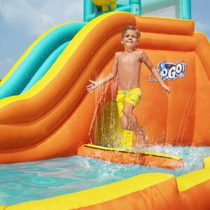 Водный игровой центр с горкой и фонтаном Mega Water Park 565*373*265 см Bestway фото 6