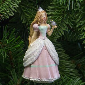 Елочная игрушка Дюймовочка в Розовом 10 см, подвеска Kaemingk фото 2