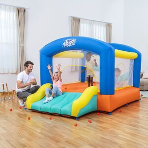 Надувной батут с горкой Leap & Play 289*213*173 см Bestway фото 9