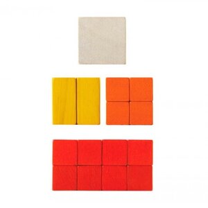 Деревянный набор Кубики Дроби Plan Toys фото 4