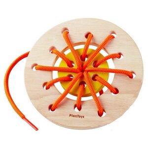 Деревянная шнуровка Кольцо 12 см Plan Toys фото 1