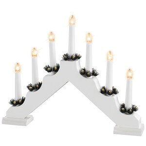 Светильник-горка Кристиан 40*30 см белый, 7 электрических свечей Kaemingk фото 6