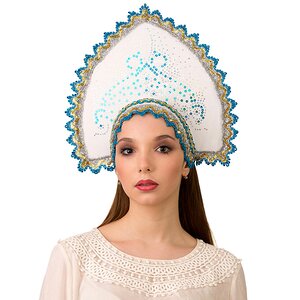 Кокошник на резинке Новогодний