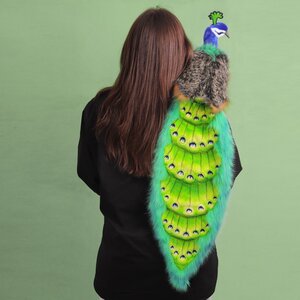 Мягкая игрушка Павлин 100 см Hansa Creation фото 3