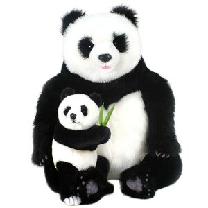 Мягкая игрушка Панда с детенышем 75 см