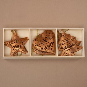 Набор ёлочных игрушек Осенняя Сказка 7 см, 6 шт, подвеска Breitner фото 2