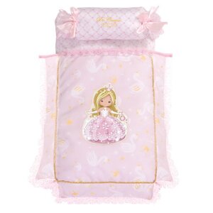 Кроватка для куклы Мария 55 см с аксессуарами нежно-розовая Decuevas Toys фото 4