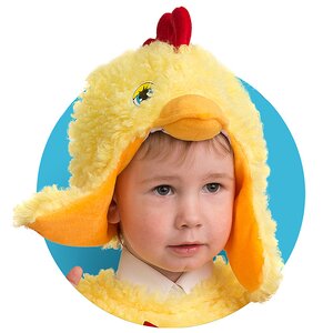 Шапка Цыпленок, 52-54 см Батик фото 1