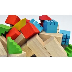 Деревянный конструктор Блоки 46 шт Plan Toys фото 3