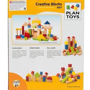 Деревянный конструктор Блоки 46 шт Plan Toys фото 5