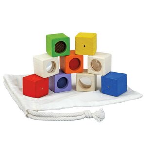 Развивающий набор Активные блоки, 9 кубиков, 35 мм Plan Toys фото 2