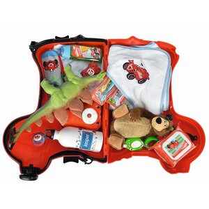 Детский чемодан на колесиках Собачка красный BIG фото 3