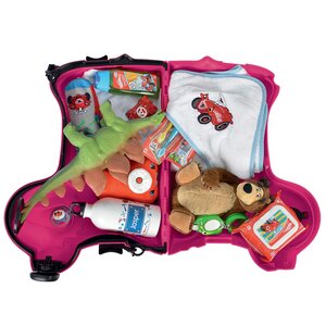 Детский чемодан на колесиках Собачка розовый BIG фото 5