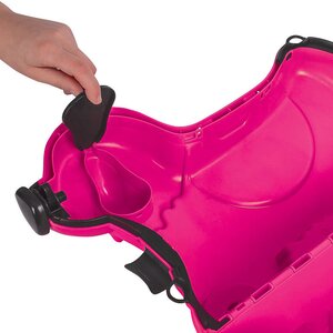 Детский чемодан на колесиках Собачка розовый BIG фото 8