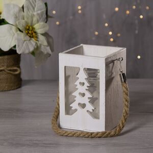 Деревянный подсвечник Лесная Сказка - Елочка 15*10 см светлое дерево Kaemingk фото 2