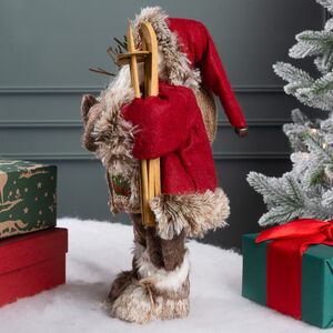 Новогодняя фигура Старина Клаус с гостинцами 30 см Kaemingk фото 7