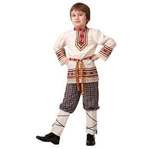 Карнавальный костюм Славянский для мальчика, рост 110 см Батик фото 1