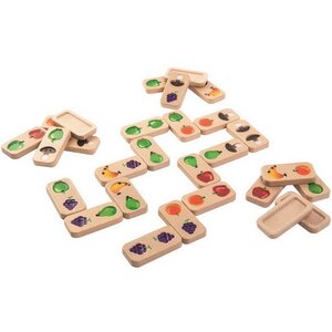 Детское домино Фрукты и Овощи, дерево Plan Toys фото 3
