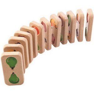 Детское домино Фрукты и Овощи, дерево Plan Toys фото 2