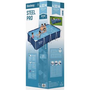 Прямоугольный каркасный бассейн Bestway Steel Pro 400*211*81 см, фильтр-насос Bestway фото 11
