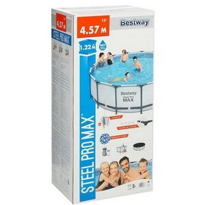 Каркасный бассейн 56438 Bestway Steel Pro 457*122 см, фильтр-насос, аксессуары Bestway фото 8