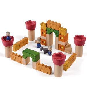 Конструктор для малышей Рыцарский Замок, 35 деталей, дерево Plan Toys фото 1
