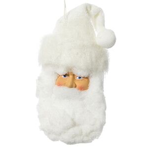 Украшение Санта в Белом Колпаке 32 см, подвеска