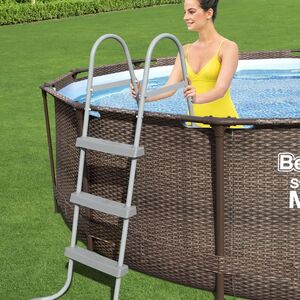 Каркасный бассейн 56709 Bestway Steel Pro Max - Rattan 366*100 см, фильтр-насос, лестница Bestway фото 2