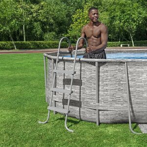 Каркасный овальный бассейн Bestway Power Steel Swim Vista 427*250*100 см, фильтр-насос, аксессуары Bestway фото 3