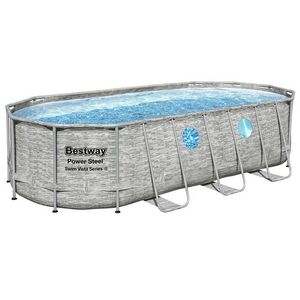 Каркасный овальный бассейн 56716 Bestway Power Steel Swim Vista 549*274*122 см, фильтр-насос, аксессуары Bestway фото 6