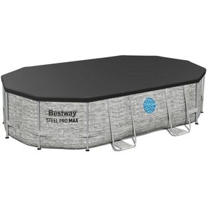 Каркасный овальный бассейн Bestway Steel Pro Max (Бествей Стил Про Макс) 488*305*107 см, песочный фильтр-насос, аксессуары Bestway (Бествей) фото 4