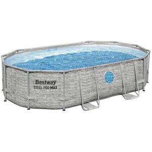 Каркасный овальный бассейн Bestway Steel Pro Max (Бествей Стил Про Макс) 488*305*107 см, песочный фильтр-насос, аксессуары Bestway (Бествей) фото 7