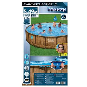 Каркасный бассейн Bestway Power Steel Swim Vista 549*122 см, фильтр-насос, аксессуары Bestway фото 6