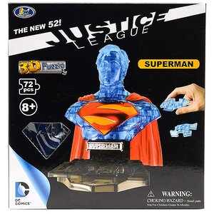 Пазл 3D "Супермен", полупрозрачный, 15 см, 72 элемента Happy Well фото 3