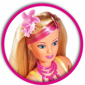 Кукла Штеффи - Стильные волосы с цветной прядкой и аксессуарами для создания причесок 29 см Simba фото 5