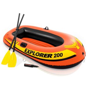 Надувная лодка Explorer-200-Set двухместная 185*94*41 см + насос и весла INTEX фото 2