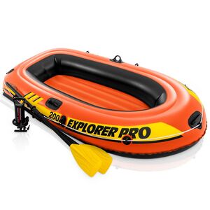 Надувная лодка Explorer Pro-200-Set 196*102*33 см + насос и весла INTEX фото 2