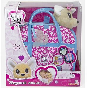 Мягкая игрушка Собачка Chi Chi Love Звездный стиль 20 см с сумочкой Simba фото 3