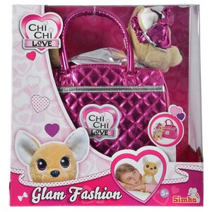 Мягкая игрушка Собачка Chi Chi Love Гламур 20 см с ярко-розовой сумочкой Simba фото 2